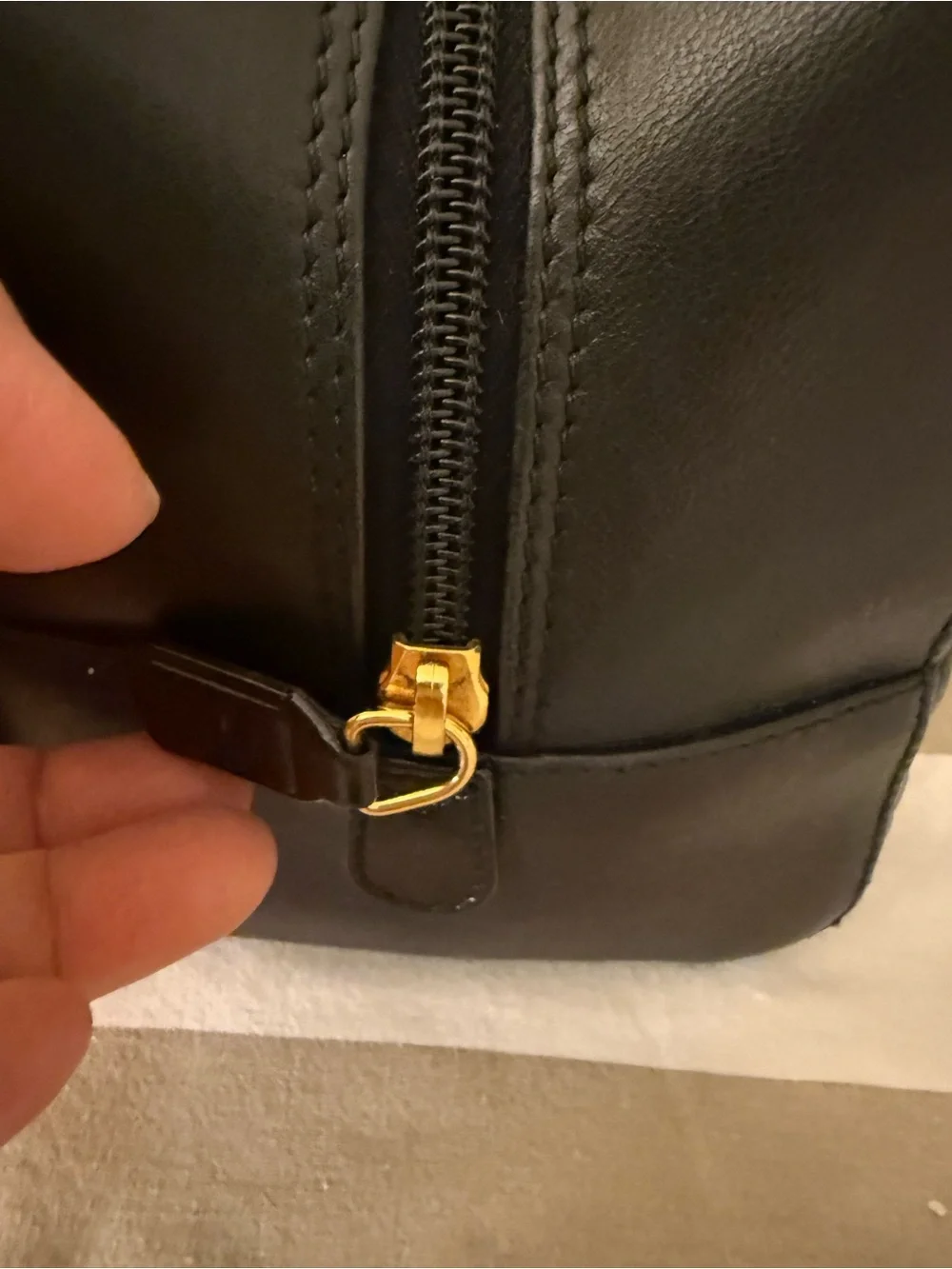 Christian Dior Black Quilted Satchel with Gold Hardware